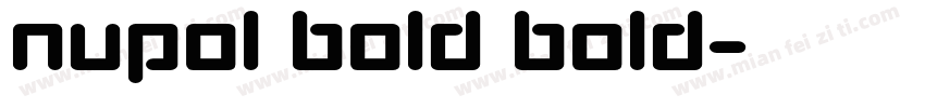 nupol bold bold字体转换